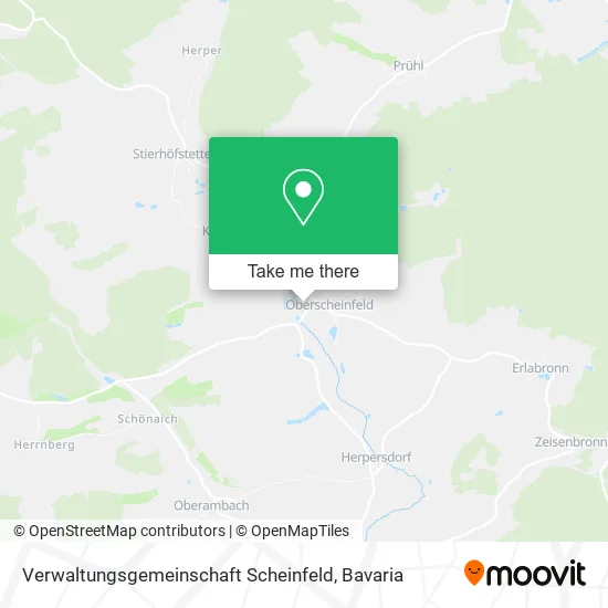 Карта Verwaltungsgemeinschaft Scheinfeld
