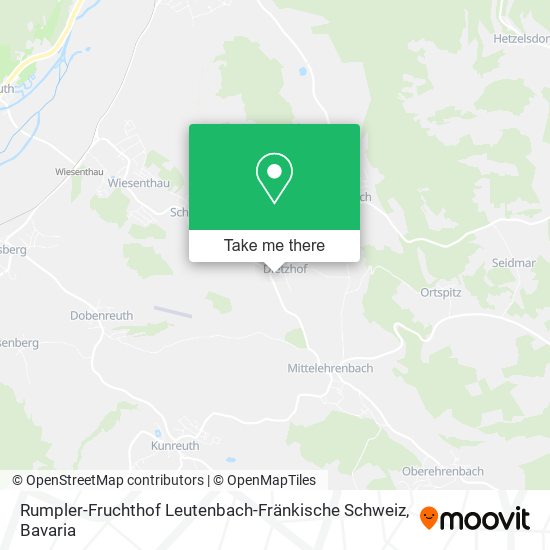 Карта Rumpler-Fruchthof Leutenbach-Fränkische Schweiz