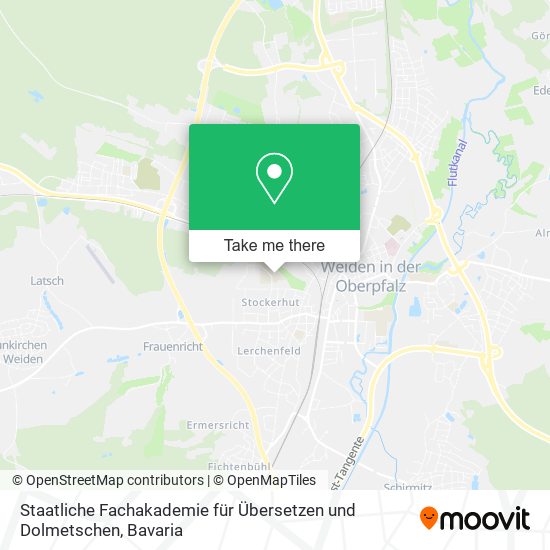 Staatliche Fachakademie für Übersetzen und Dolmetschen map