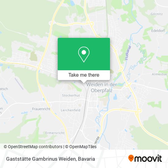 Gaststätte Gambrinus Weiden map