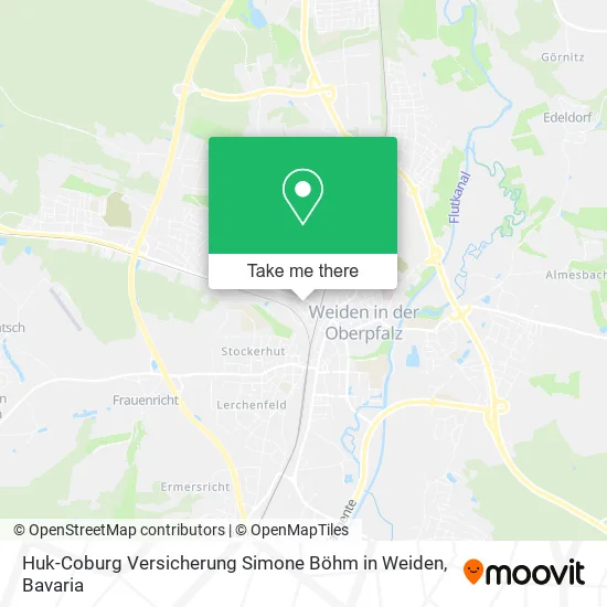 Карта Huk-Coburg Versicherung Simone Böhm in Weiden