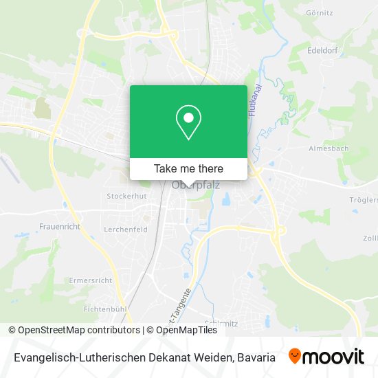 Evangelisch-Lutherischen Dekanat Weiden map