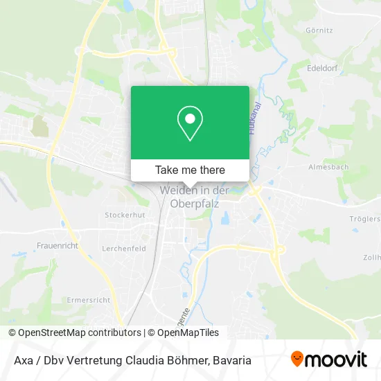 Карта Axa / Dbv Vertretung Claudia Böhmer