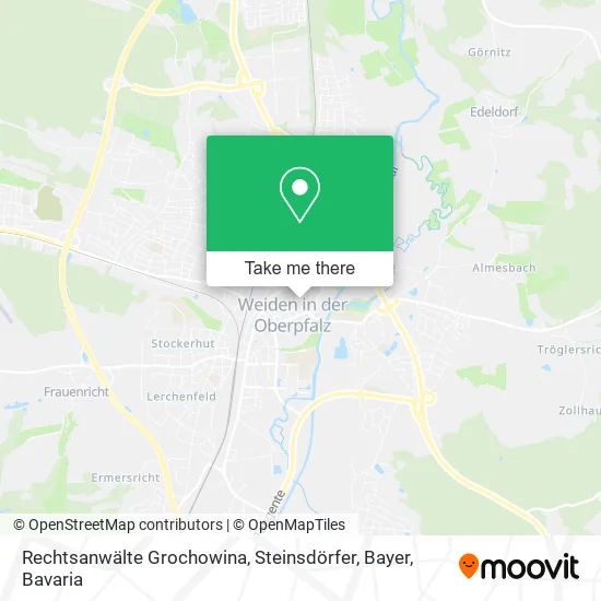 Карта Rechtsanwälte Grochowina, Steinsdörfer, Bayer