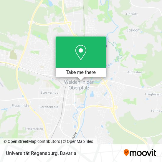 Universität Regensburg map