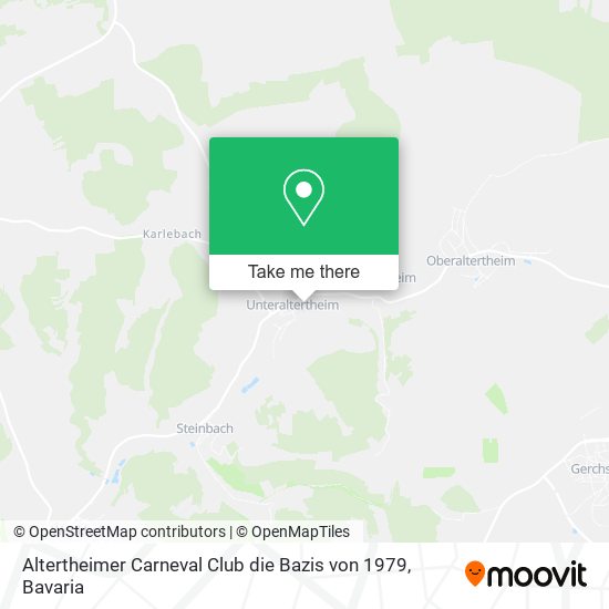 Altertheimer Carneval Club die Bazis von 1979 map