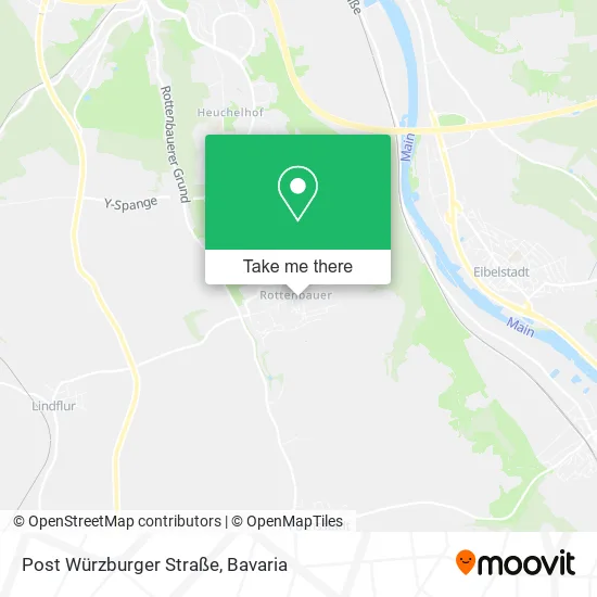 Карта Post Würzburger Straße