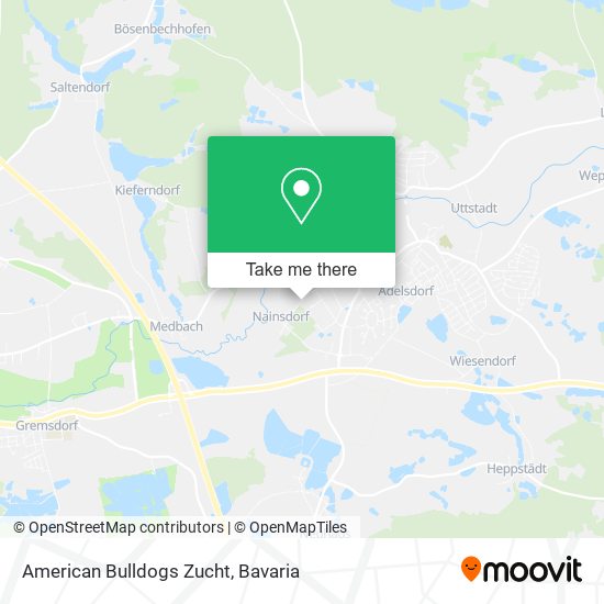 American Bulldogs Zucht map
