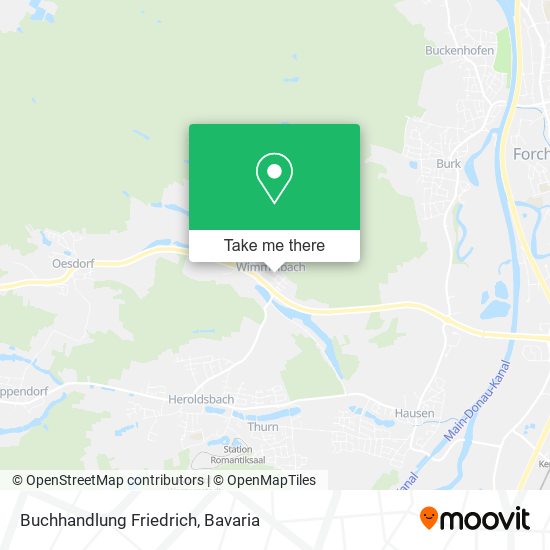 Buchhandlung Friedrich map