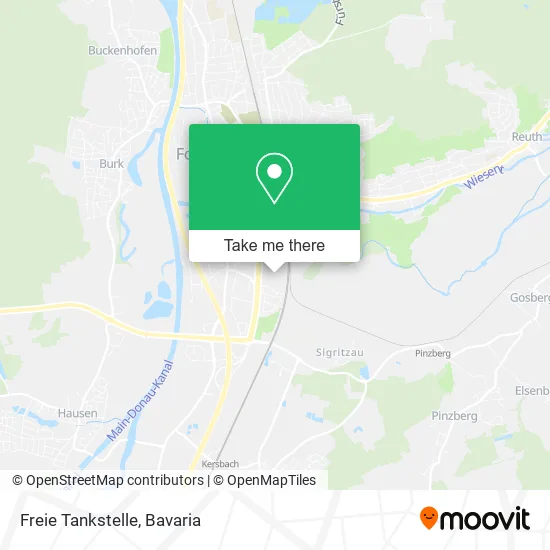 Карта Freie Tankstelle