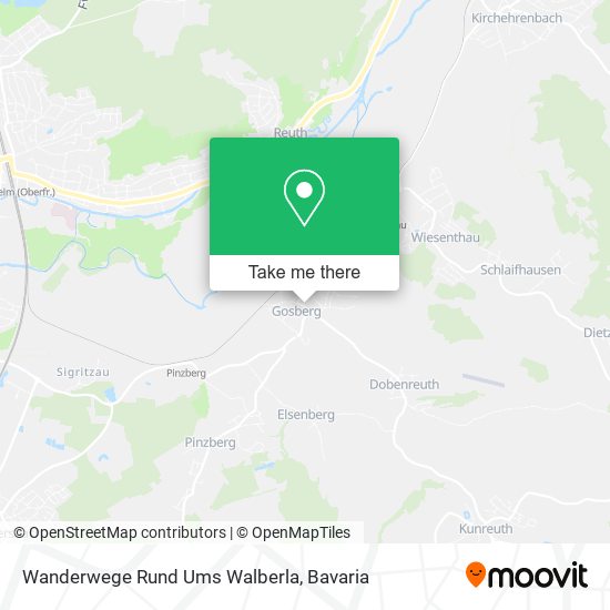Wanderwege Rund Ums Walberla map