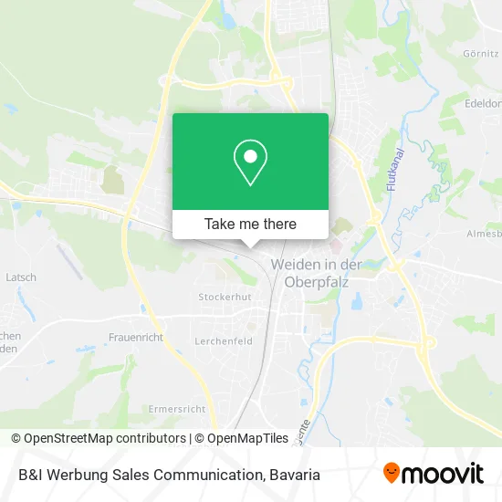 Карта B&I Werbung Sales Communication