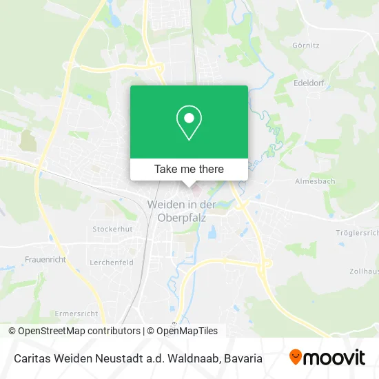 Карта Caritas Weiden Neustadt a.d. Waldnaab