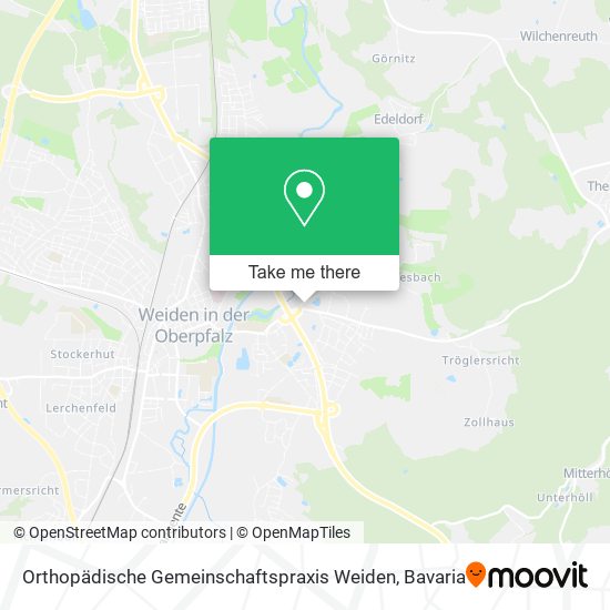 Orthopädische Gemeinschaftspraxis Weiden map