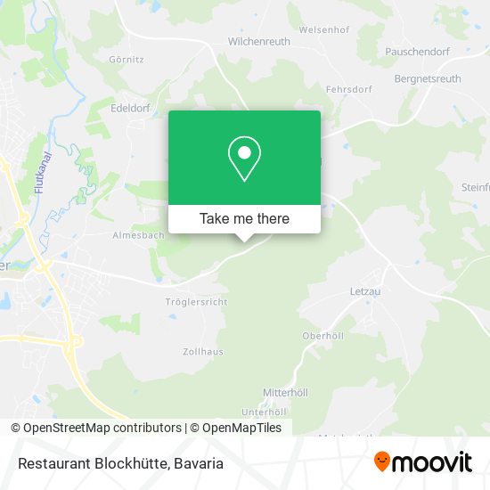 Restaurant Blockhütte map