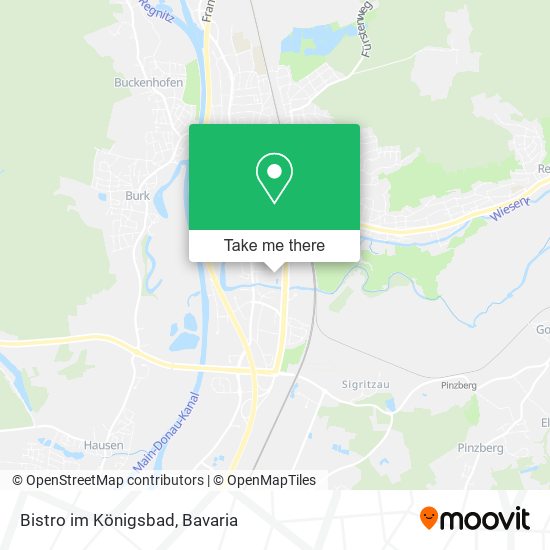 Bistro im Königsbad map