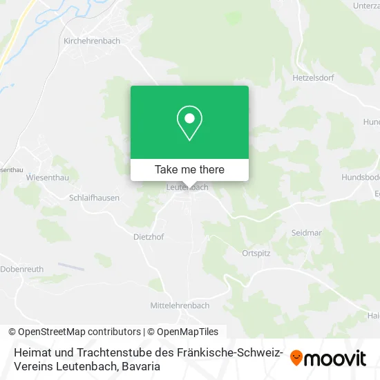 Карта Heimat und Trachtenstube des Fränkische-Schweiz-Vereins Leutenbach