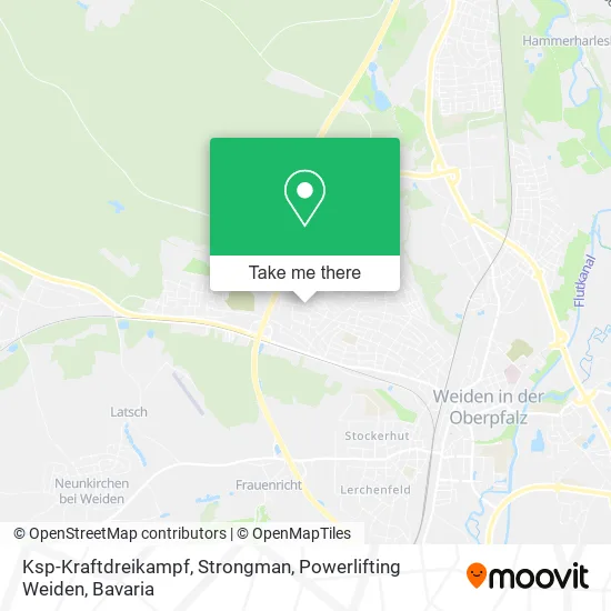 Карта Ksp-Kraftdreikampf, Strongman, Powerlifting Weiden