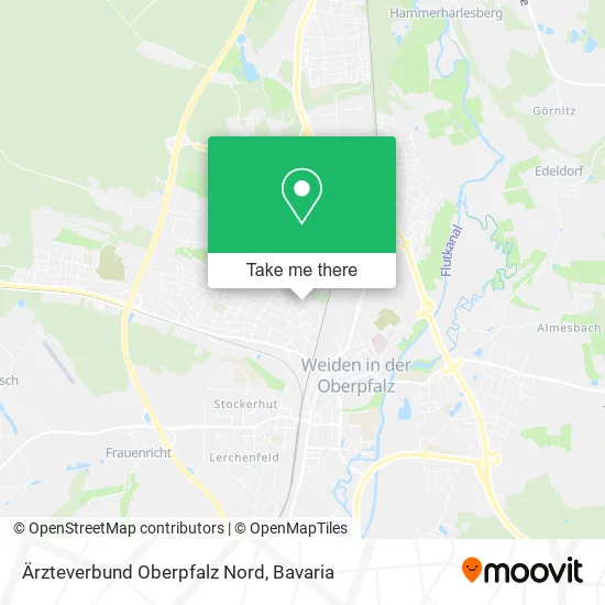 Карта Ärzteverbund Oberpfalz Nord