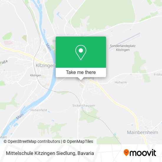 Mittelschule Kitzingen Siedlung map