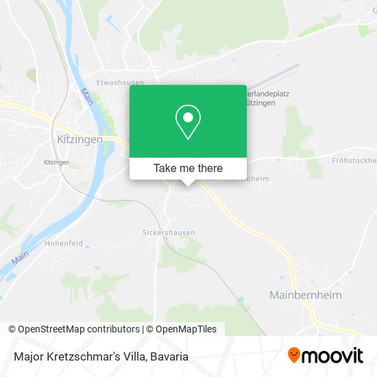 Major Kretzschmar's Villa map