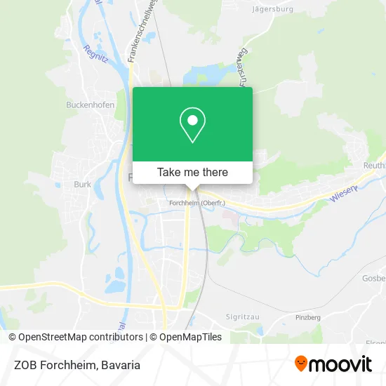 Карта ZOB Forchheim