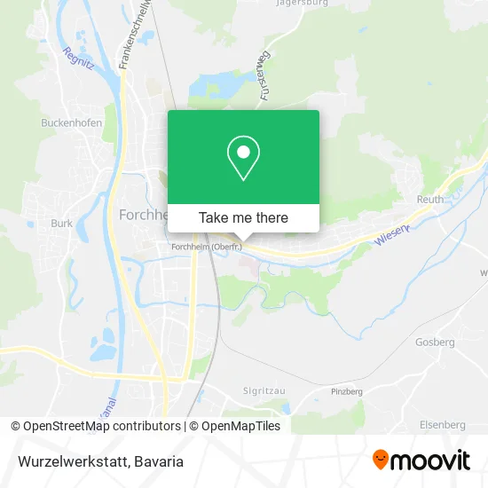 Карта Wurzelwerkstatt