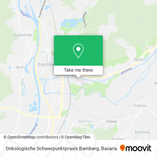 Карта Onkologische Schwerpunktpraxis Bamberg