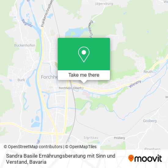 Sandra Basile Ernährungsberatung mit Sinn und Verstand map