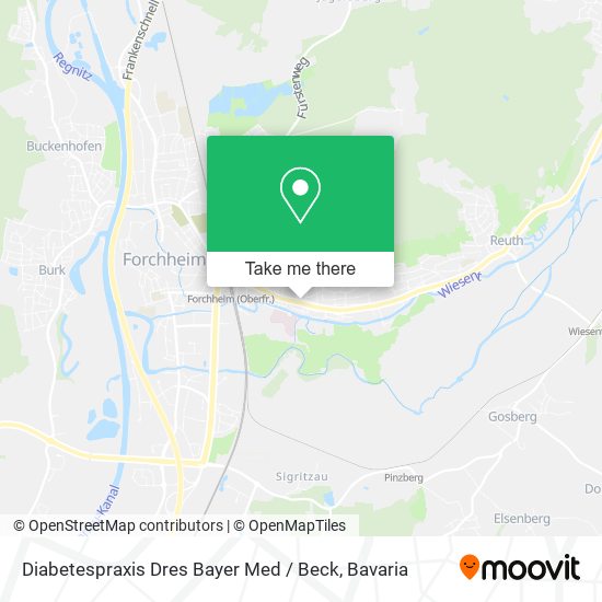 Diabetespraxis Dres Bayer Med / Beck map