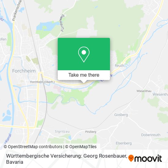 Württembergische Versicherung: Georg Rosenbauer map