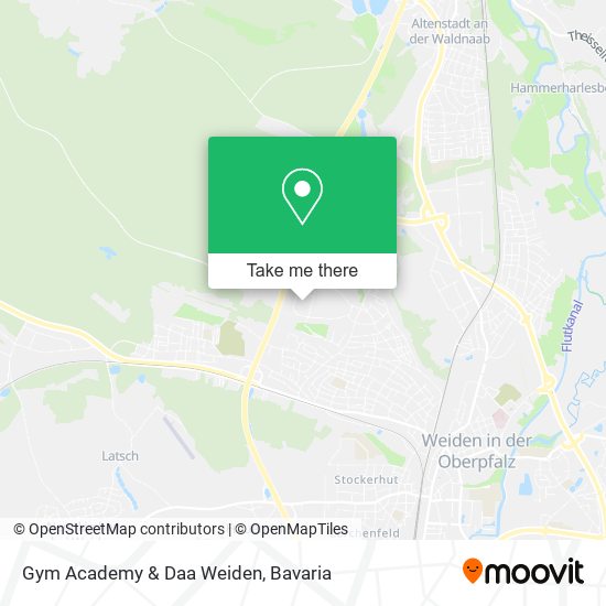 Gym Academy & Daa Weiden map