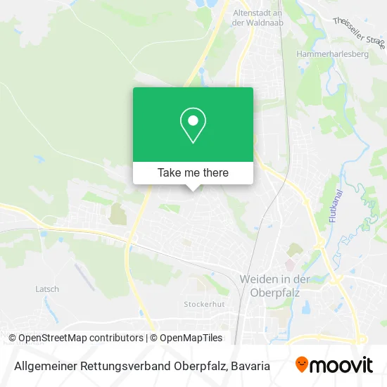 Allgemeiner Rettungsverband Oberpfalz map
