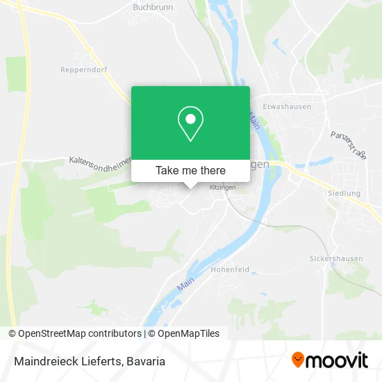 Карта Maindreieck Lieferts