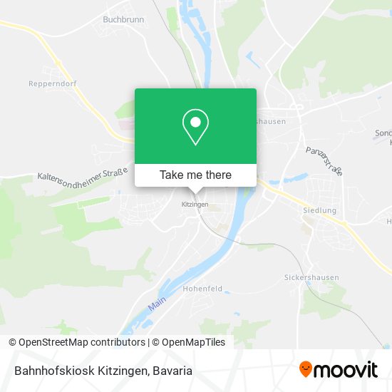 Bahnhofskiosk Kitzingen map