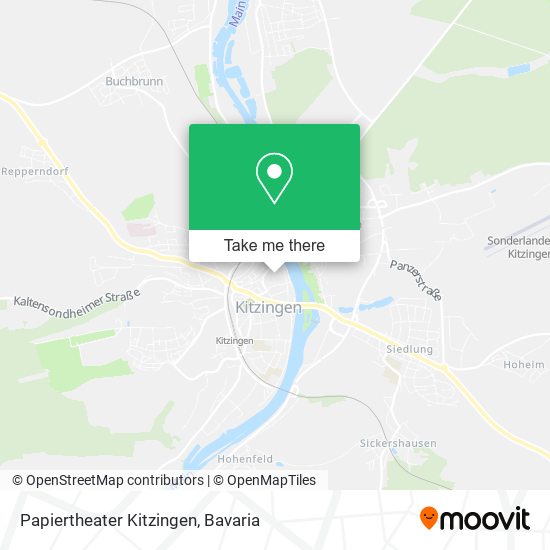Карта Papiertheater Kitzingen
