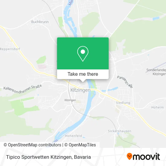 Карта Tipico Sportwetten Kitzingen