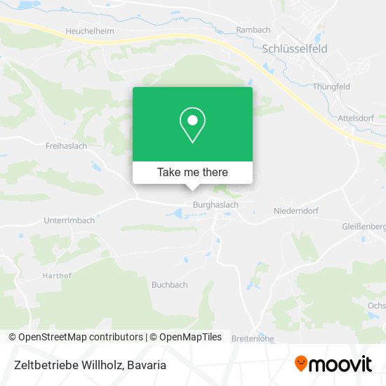 Zeltbetriebe Willholz map