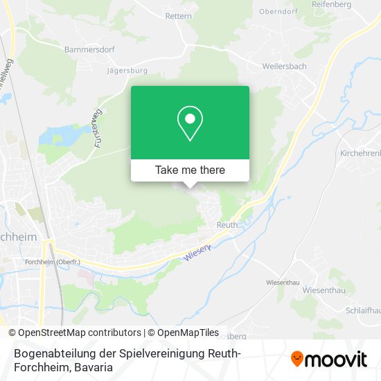 Bogenabteilung der Spielvereinigung Reuth-Forchheim map
