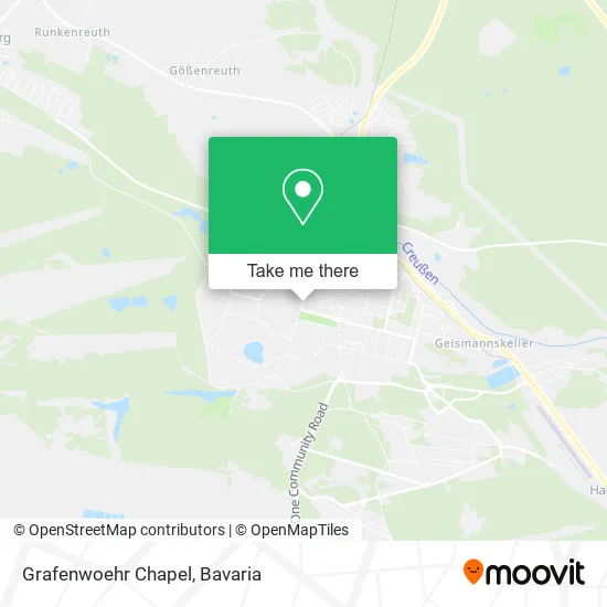 Grafenwoehr Chapel map