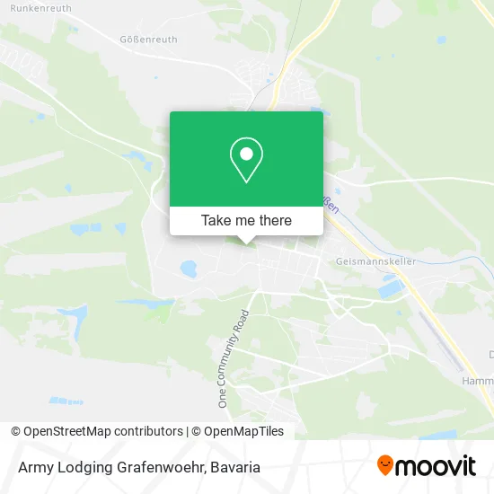 Карта Army Lodging Grafenwoehr