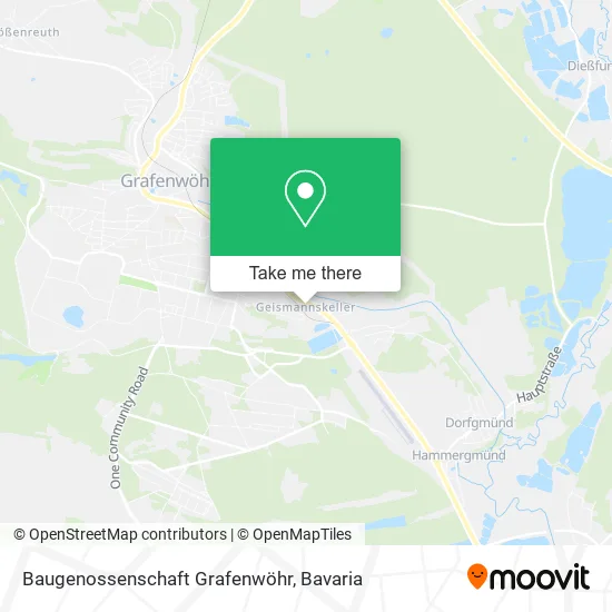 Карта Baugenossenschaft Grafenwöhr