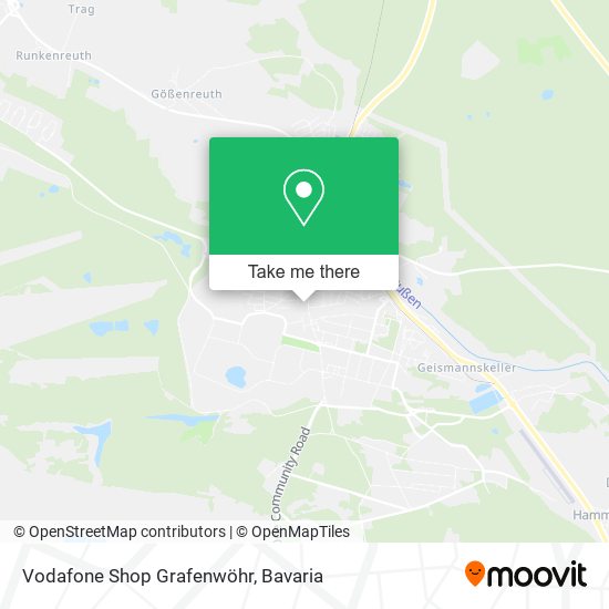 Vodafone Shop Grafenwöhr map