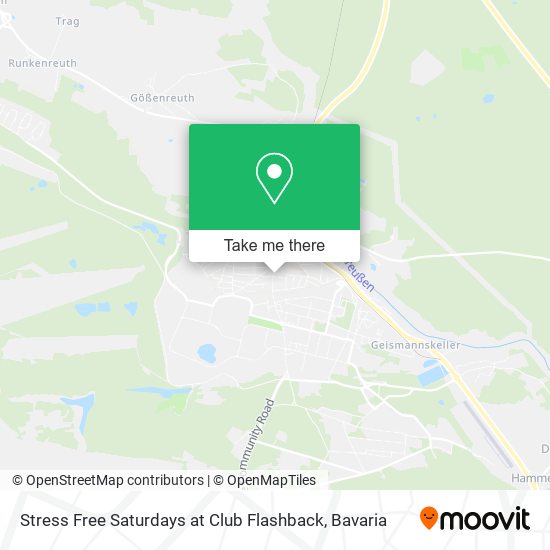 Stress Free Saturdays at Club Flashback map