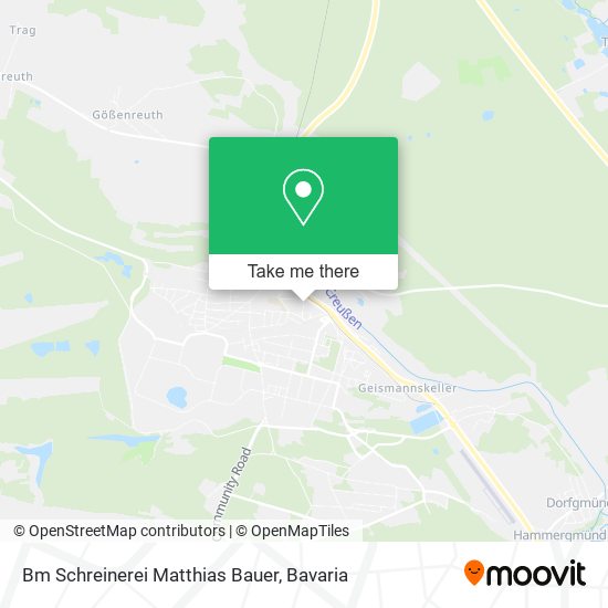 Bm Schreinerei Matthias Bauer map