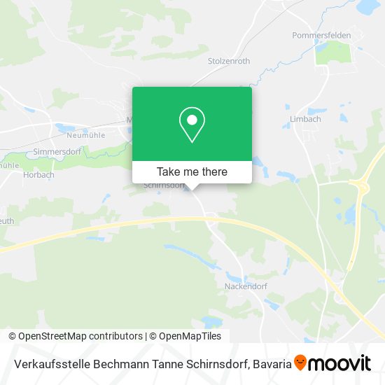 Verkaufsstelle Bechmann Tanne Schirnsdorf map