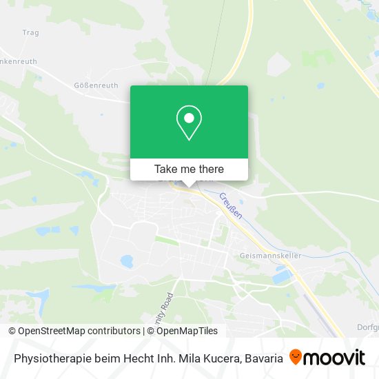 Physiotherapie beim Hecht Inh. Mila Kucera map