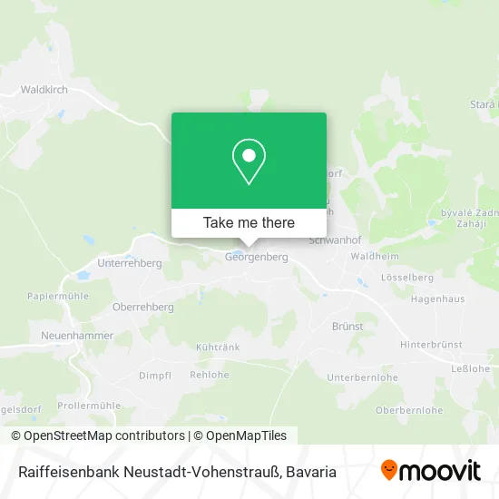 Карта Raiffeisenbank Neustadt-Vohenstrauß