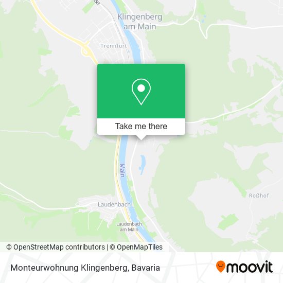 Monteurwohnung Klingenberg map