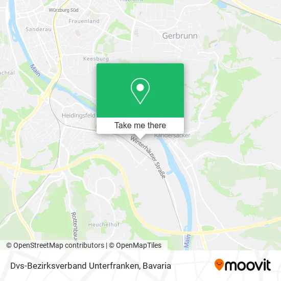 Карта Dvs-Bezirksverband Unterfranken